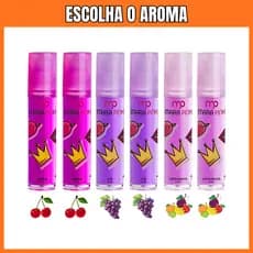 Kit 5,10 ou 20 Gloss Brilho Labial Frutas Roll on Hidratante Lembrancinha Maria Pink Bella Femme