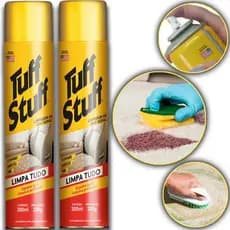 Kit 2 Tuff Stuff Limpa Tudo - Espuma de Limpeza Para Uso Geral Casa Carro Roupa Sofá Estofado - STP