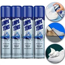 Kit 4 Limpa Tênis Premium Espuma Mágica Limpeza Profunda a Seco Tira Encardido - Petroplus