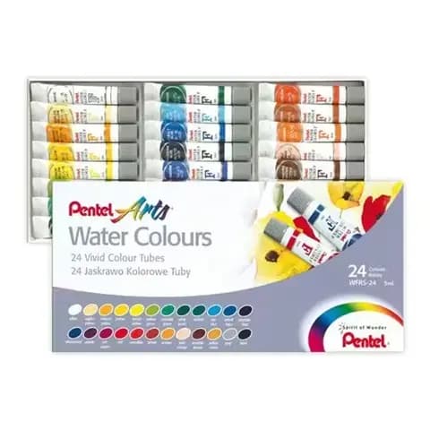 Aquarela Wfrs, 24 Cores 5ml, WFRS-24 - Pentel