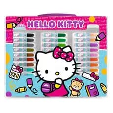 Maleta para colorir Hello Kitty com 150 itens, Spiral Kids - CX 150 UN