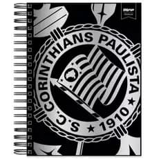 Caderno Universitário Capa Dura Premium, 10 x 1, 150 folhas, Corinthians, 2638397, Spiral Sccp - PT 1 UN