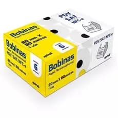 Bobina Térmica para PDV, 80mmx80m, 64655, Spiral - CX 6 UN