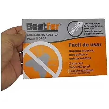 KIT 5 ARMADILHA ADES PEGA MOSCA C/AROMA DE PEIXE