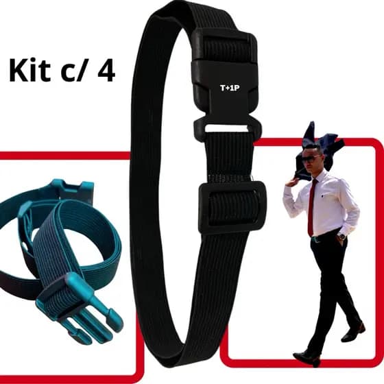 Kit 4 Cintos Segura Camisa, Suspensório, Cinto, Social, Presente para Padrinhos, Cinto Elástico