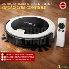 [NOVO] ROBÔ ASPIRADOR Inteligente 3 em 1 POTENTE LIMPEZA TOTAL com CONTROLE REMOTO PERSONALIZÁVEL