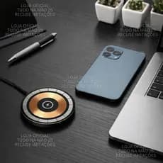 [ORIGINAL] Carregador TURBO RÁPIDO Magnético INDUÇÃO 15W POTENTE de Celular USB-c