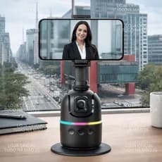 [NOVO] GIMBAL DE MESA Estabilizador Tripé de Celular 360º Rastreamento Facial IA Automático Tracking