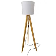 Abajur Chão Piso Luminária Canto Tripé Longo decoração sala escritório 160 Cm tlmbr