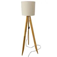 Abajur Chão Piso Luminária Canto Tripé Longo decoração sala escritório 160 Cm tlmbe