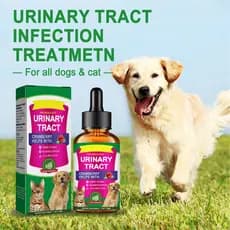 Tratamento De Infecção De Trato Urinário De Gato & Cão 60ml De Cranberry Natural UTI Care Drops Prevention Incontinence Bladder Stones Keep Pet Renal Health