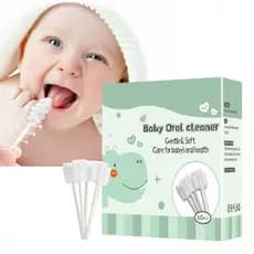 Limpador Bucal Para Bebê 60PCS Descartável Bastão De Limpeza Oral Flexível Escova De Dentes E Cuidados Com A Língua