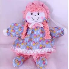 Boneca De Pano Tecido Tricoline 100% Algodão Duda Grande 55 Cm - Estampas Variadas