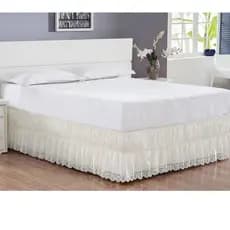 Saia para Cama Box Solteiro Perolla