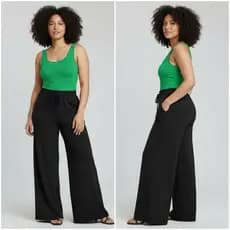 Calça Pantalona Feminina Para Trabalhar Com Bolso na Cintura Alta Calca para grávida Gestante