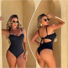 body maio feminino corset - sereia dos sonos - com bojo e fivela
