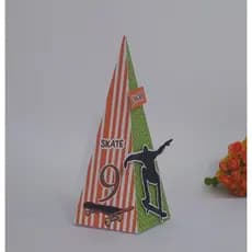 Caixas Pegue e Monte - Pirâmides no tema Skate - Lembrancinhas Personalizadas, festa infantil