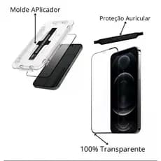 Pelicula 3d Com Aplicador para  iPhone Todos Modelos