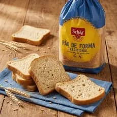 Pão de Forma Tradicional Sem Glúten e Sem Lactose Vegano 200g - Schar