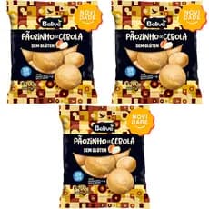 Kit 3 Pão de Cebola Sem Glúten Sem Lactose 200g Belive