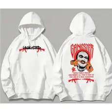 Moletom Blusa de Frio Premium Flanelado Canguru Capuz Gangster Style Streetwaer Unissex