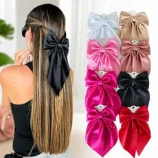 Laço de Cabelo Fita De Cetim Modelo Virginia Elegante Delicado e Sofisticado Ideal para Presente