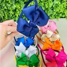 Tiara Infantil Com Laço Gorgorão Elegância e Conforto Para Meninas