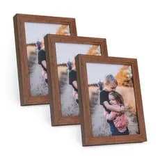 Kit 3 Portas Retrato 15x21 cm C/ Vidro Moderno Decorativo Horizontal e Vertical De Mesa Estante Foto