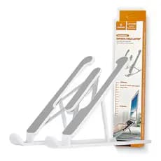 Suporte Ergonômico Base Notebook Tablet Ergonômico Dobrável Branco