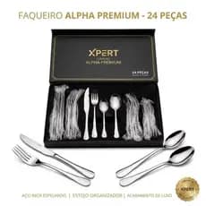 Conjunto de Talheres Alpha Inox – 24 Peças