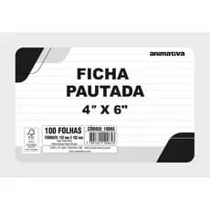 Ficha Pautada - embalagem com 100 unidades
