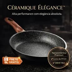 Frigideira Nanocerâmica 20cm- Antiaderente e Prática para Fogão e Cooktop