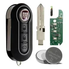 Chave Canivete Fiat Positron Uno Palio Stilo Strada Chip T42