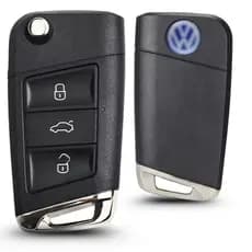 Carcaça Chave Adaptação Volkswagen G5 3 Botões Vw