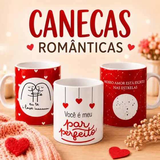 Caneca Porcelana Canecas Românticas diferentes Porcelana Xícara Caneca de Café  Presente Surpresa - DIA DOS NAMORADOS|