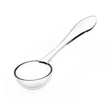 Conj 6 Colher P/ Bufet Sorveteria Açai Transparente 15,5 Cm