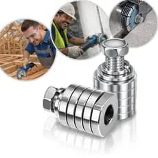 Haste Soquete Adaptador M14 Multi Disco Ranhurar Cortar Parede Esmerilhadeira Lixadeira Rebarbadora