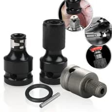 Kit 3 Haste Adaptador Soquete Bit Quadrado Chave Impacto 1/2 Pol Caixa Universal Rosca 20UNF Parafusadeira Castanhas