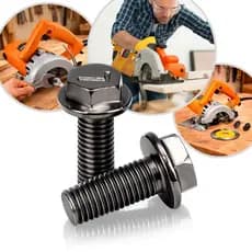Parafuso Disco Serra Mármore M7 16mm Rosca Esquerda Maquita Bosh Universal Sextavado Reforçado