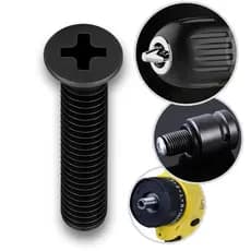 1 Parafuso Rosca Esquerda Fina Philips M5 25mm Longo Para Travar Mandril Universal Parafusadeira