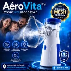 Nebulizador AéroVita™ USB Silencioso Portátil Recarregavél