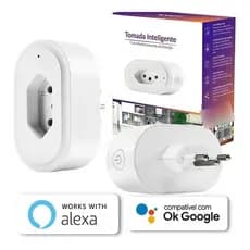 Tomada Ekaza Inteligente 16a Wifi App SmartLife Alexa Google Home Tuya Medidor de Consumo de Energia