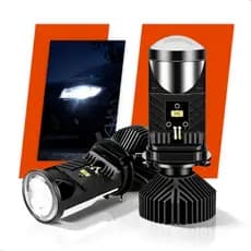 Par Led H4 Ultra Projetor Elíptico Canhão Canbus 8.500lm 72w