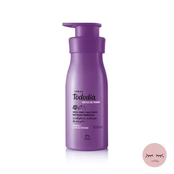 Creme Sorbet Desodorante Nutritivo para o Corpo Tododia Amora e Flor de Pêssego 400ml ou Refil