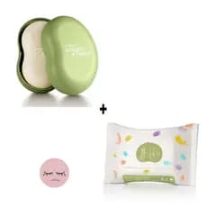 Kit Natura Mamae Bebê com 1 Sabonete em Barra Vegetal 100g com Saboneteira e Lenço 16fls