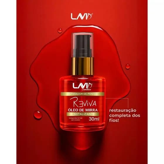 óleo reparador de mirra revitalizante 30ml lavid