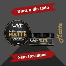 Pasta Modeladora capilar MATTE 80g Lavid cosmeticos.