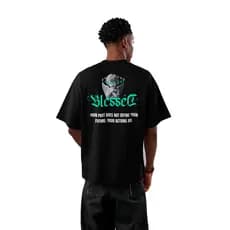 Camiseta Estilosa masculina treino academia Casual Estilosa Blessed