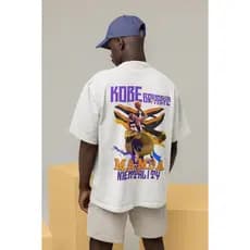 Camiseta Oversized StreetWear Kobe Mamba Estilosa Estampa nas Costas