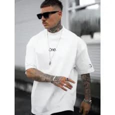 Camisão Oversized Estiloso One Moda Gringa Ombro Caído Style
